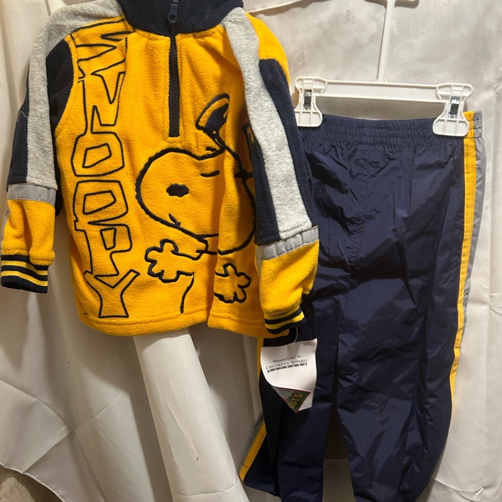 NWT Sz 3t snoopy Pantset. Vintage